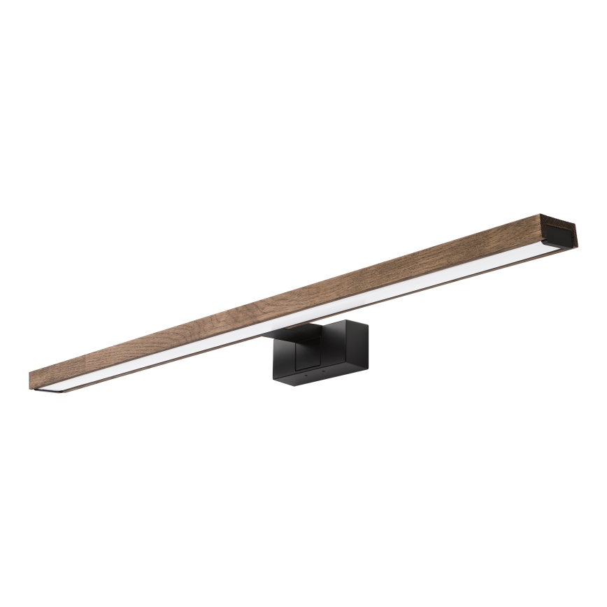 Brilagi - LED kúpeľňové osvetlenie zrkadla 3v1 WOODY MIRROR LED/15W/230V 80 cm IP44 čierna/dub orech