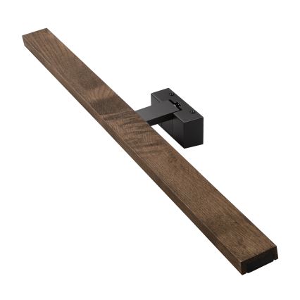 Brilagi - LED kúpeľňové osvetlenie zrkadla 3v1 WOODY MIRROR LED/15W/230V 80 cm IP44 čierna/dub orech