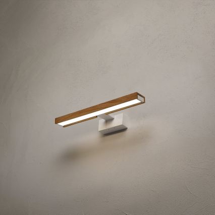 Brilagi - LED kúpeľňové osvetlenie na zrkadlo 3v1 WOODY MIRROR LED/8W/230V 40 cm IP44 biela/dub
