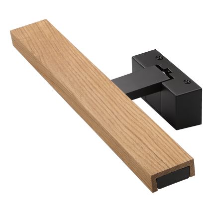 Brilagi - LED osvetlenie zrkadla do kúpeľne 3v1 WOODY MIRROR LED/8W/230V IP44 čierna/dub