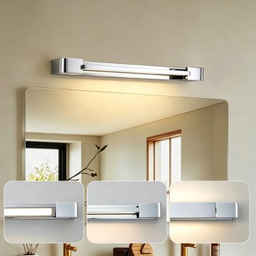 Brilagi - LED kúpeľňové osvetlenie zrkadla AQUA LINE LED/12W/230V 45 cm IP44 lesklý chróm CRI 90