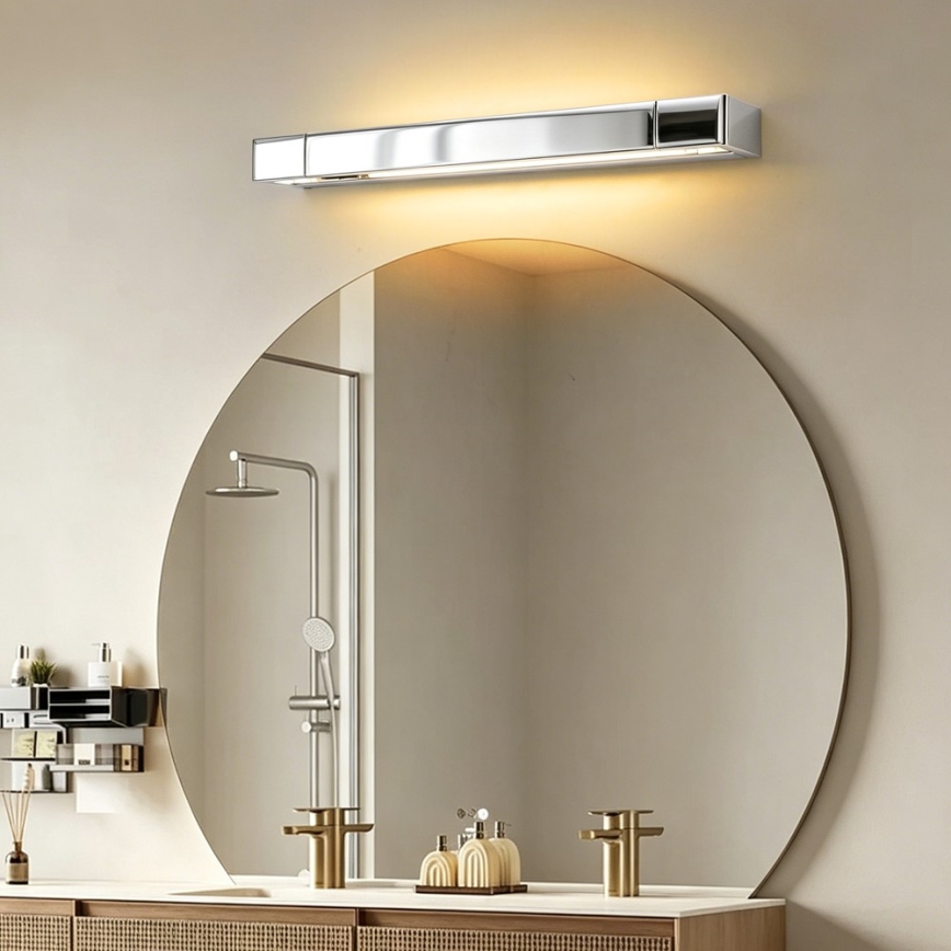 BRILAGI - LED kúpeľňové osvetlenie zrkadla AQUA LINE LED/12W/230V 45 cm IP44 lesklý chróm CRI 90