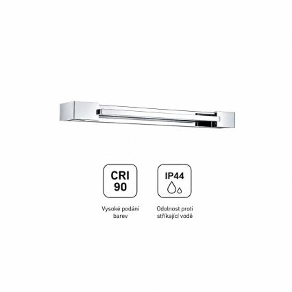 BRILAGI - LED kúpeľňové osvetlenie zrkadla AQUA LINE LED/12W/230V 45 cm IP44 lesklý chróm CRI 90