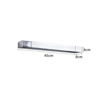BRILAGI - LED kúpeľňové osvetlenie zrkadla AQUA LINE LED/12W/230V 45 cm IP44 lesklý chróm CRI 90