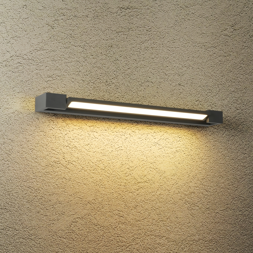 Brilagi - LED osvetlenie kúpeľňového zrkadla AQUA LINE LED/18W/230V 60 cm IP44 antracit CRI 90