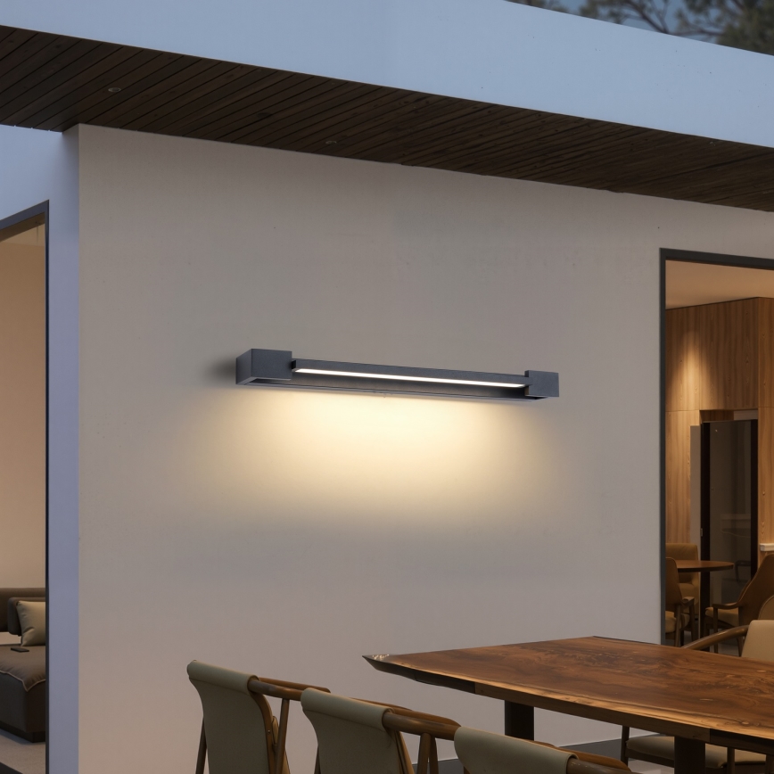 Brilagi - LED osvetlenie kúpeľňového zrkadla AQUA LINE LED/18W/230V 60 cm IP44 antracit CRI 90