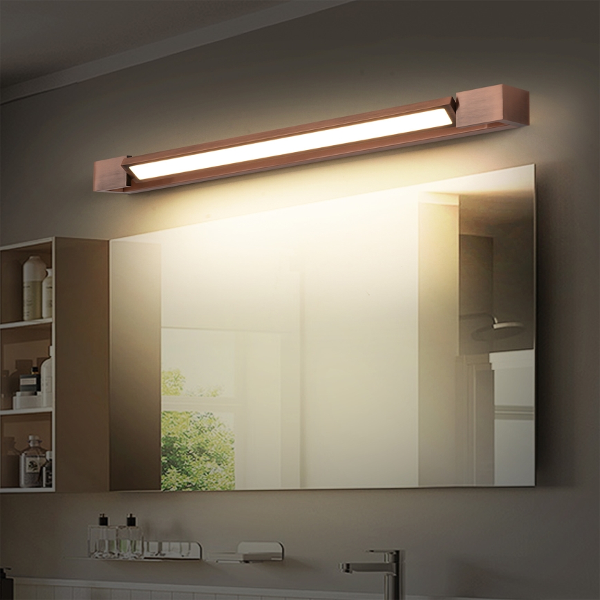 Brilagi - LED Kúpeľňové osvetlenie zrkadla AQUA LINE LED/18W/230V 60 cm IP44 bronzové CRI 90