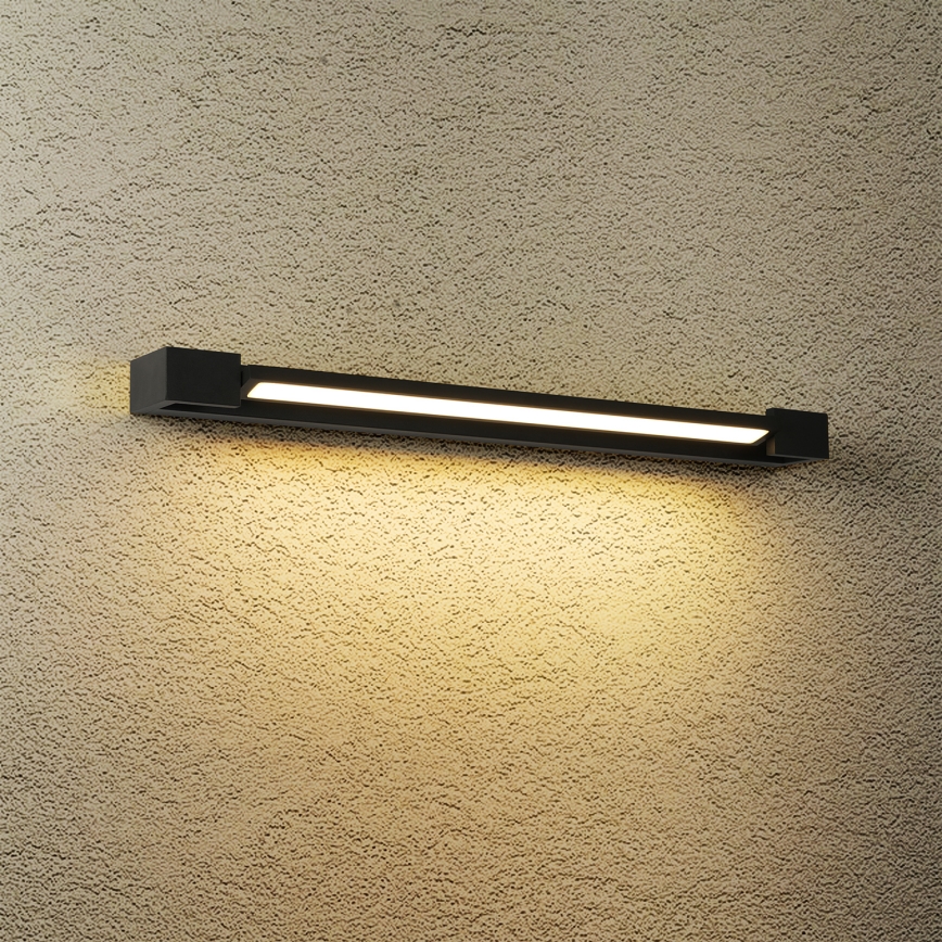 Brilagi - LED kúpeľňové osvetlenie na zrkadlo AQUA LINE LED/18W/230V 60 cm IP44 čierne CRI 90