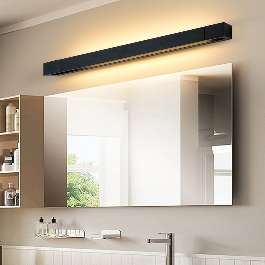 Brilagi - LED kúpeľňové osvetlenie na zrkadlo AQUA LINE LED/18W/230V 60 cm IP44 čierne CRI 90