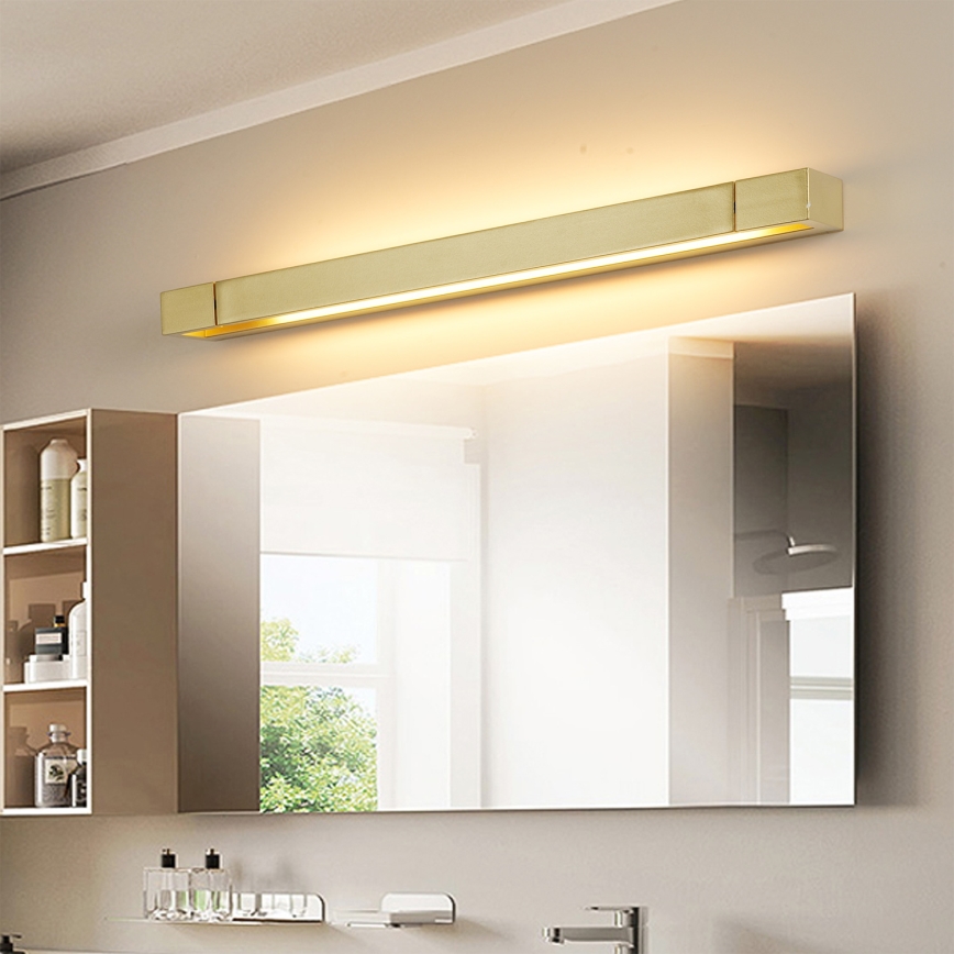 Brilagi - LED kúpeľňové osvetlenie zrkadla AQUA LINE LED/18W/230V 60 cm IP44 zlaté CRI 90