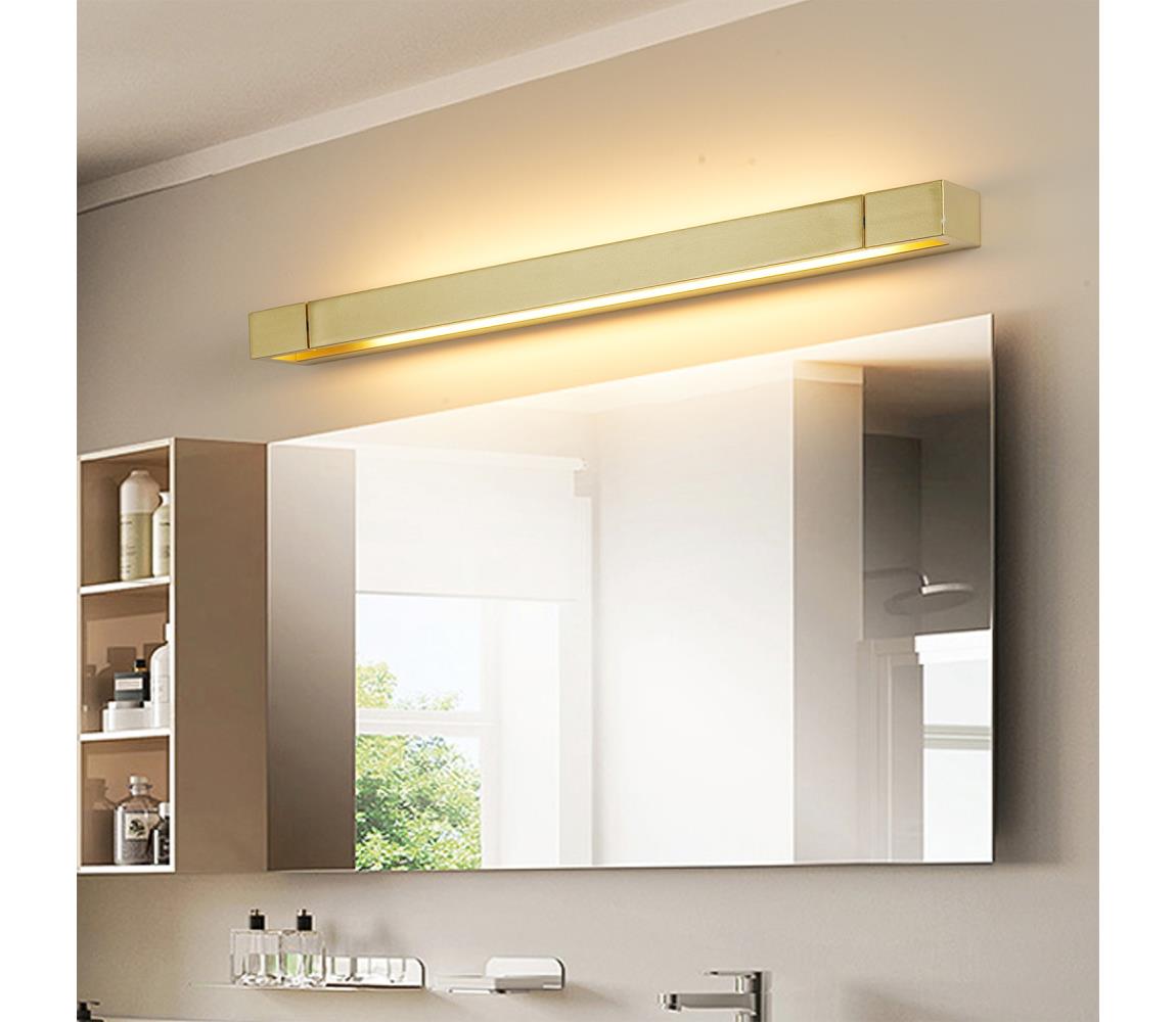 Brilagi-LED Kúpeľňové osvetlenie zrkadla AQUA LINE LED/18W/230V 60 cm IP44 zlaté BRI316