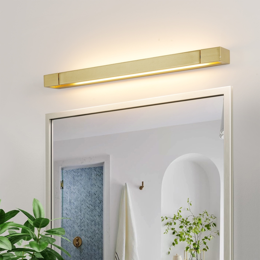 Brilagi - LED kúpeľňové osvetlenie zrkadla AQUA LINE LED/18W/230V 60 cm IP44 zlaté CRI 90