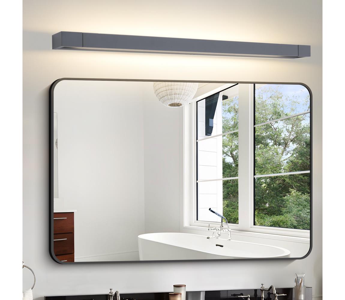 Brilagi - LED kúpeľňové osvetlenie zrkadla AQUA LINE LED/24W/230V 90 cm IP44 antracit BRI318