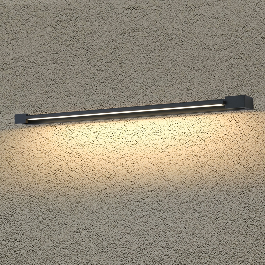 Brilagi - LED osvetlenie kúpeľňového zrkadla AQUA LINE LED/36W/230V 120 cm IP44 čierna CRI 90