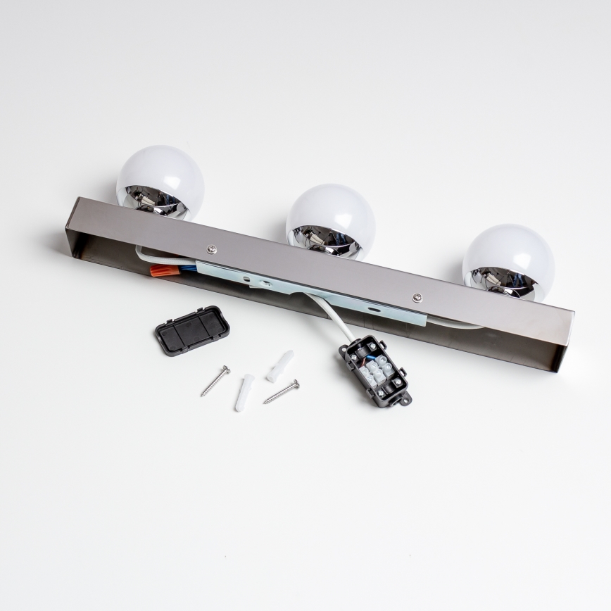 Brilagi - LED osvetlenie zrkadla do kúpeľne HOLLYWOOD 3xLED/3W/230V 39 cm IP44 lesklý chróm