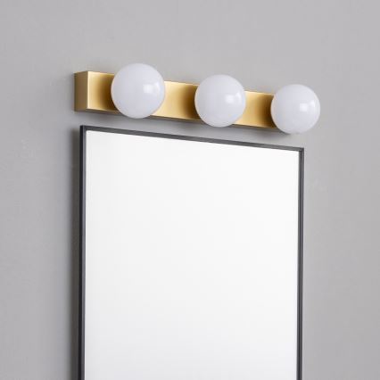 Brilagi - LED osvetlenie kúpeľňového zrkadla HOLLYWOOD 3xLED/3W/230V 39 cm IP44 zlaté