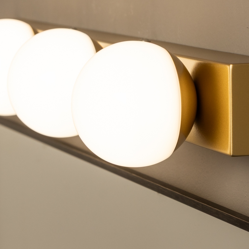 Brilagi - LED osvetlenie kúpeľňového zrkadla HOLLYWOOD 3xLED/3W/230V 39 cm IP44 zlaté