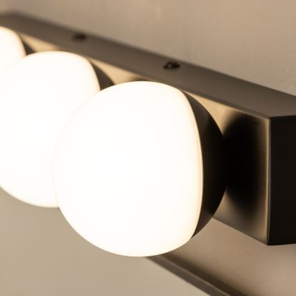 Brilagi - LED osvetlenie zrkadla do kúpeľne HOLLYWOOD 4xLED/3W/230V 53 cm IP44 čierne