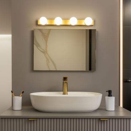 Brilagi - LED kúpeľňové osvetlenie zrkadla HOLLYWOOD 4xLED/3W/230V 53 cm IP44 zlaté
