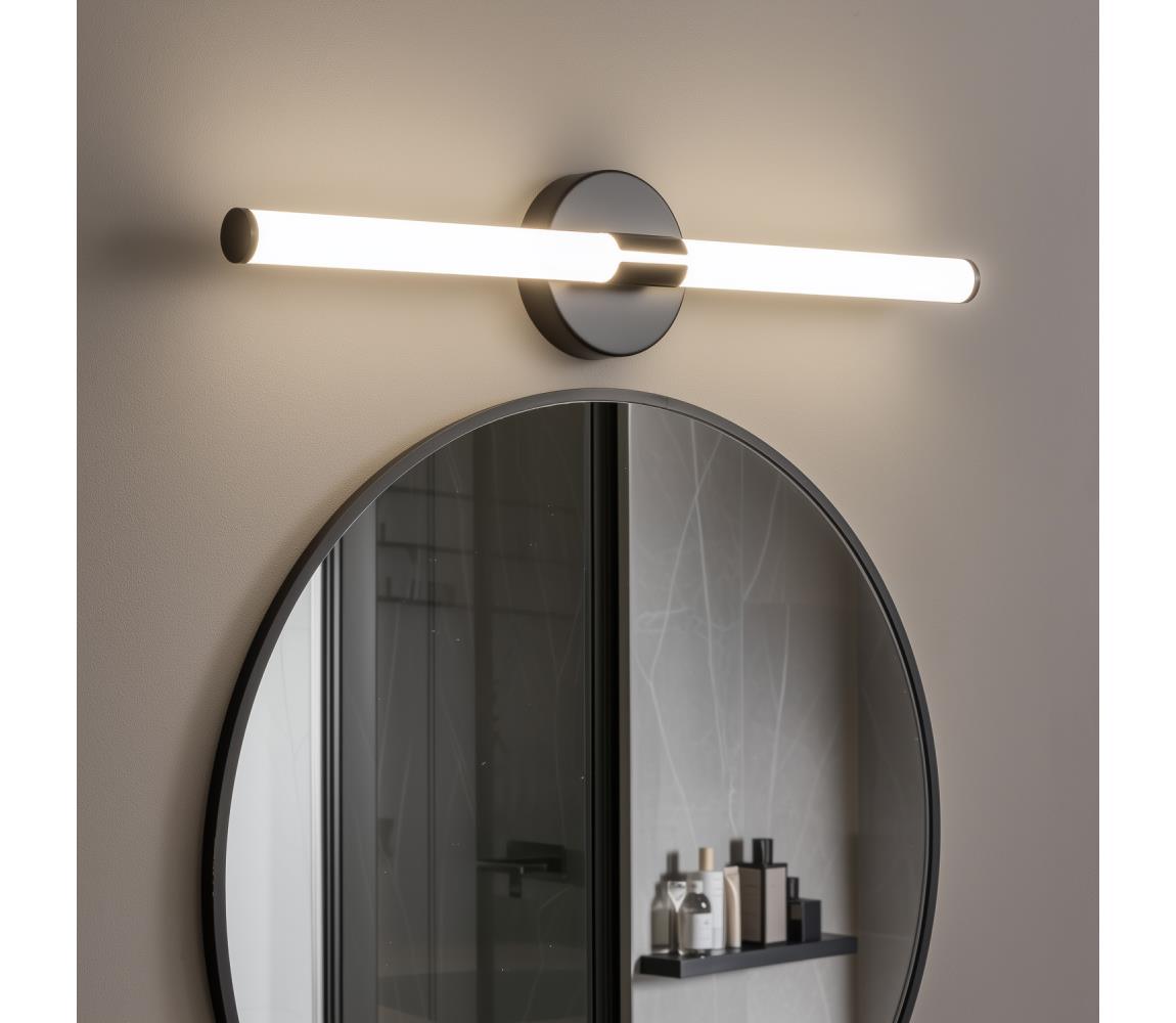 Brilagi - LED kúpeľňové osvetlenie zrkadla LARA LED/10W/230V IP44 čierne FG-M1-C16-600-BLK