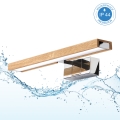 Brilagi - LED kúpeľňové osvetlenie zrkadla WOODY MIRROR 3v1 LED/8W/230V 40 cm IP44 lesklý chróm/dub