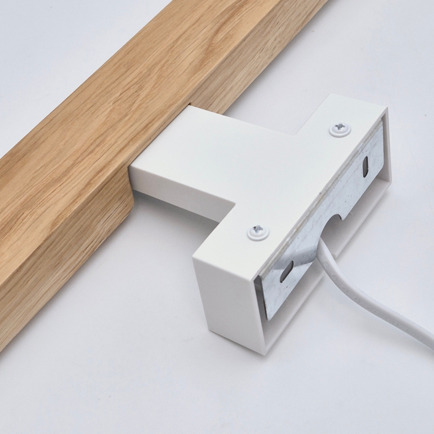 Brilagi - LED Kúpeľňové osvetlenie zrkadla WOODY MIRROR LED/12W/230V 60 cm IP44 dub/biela