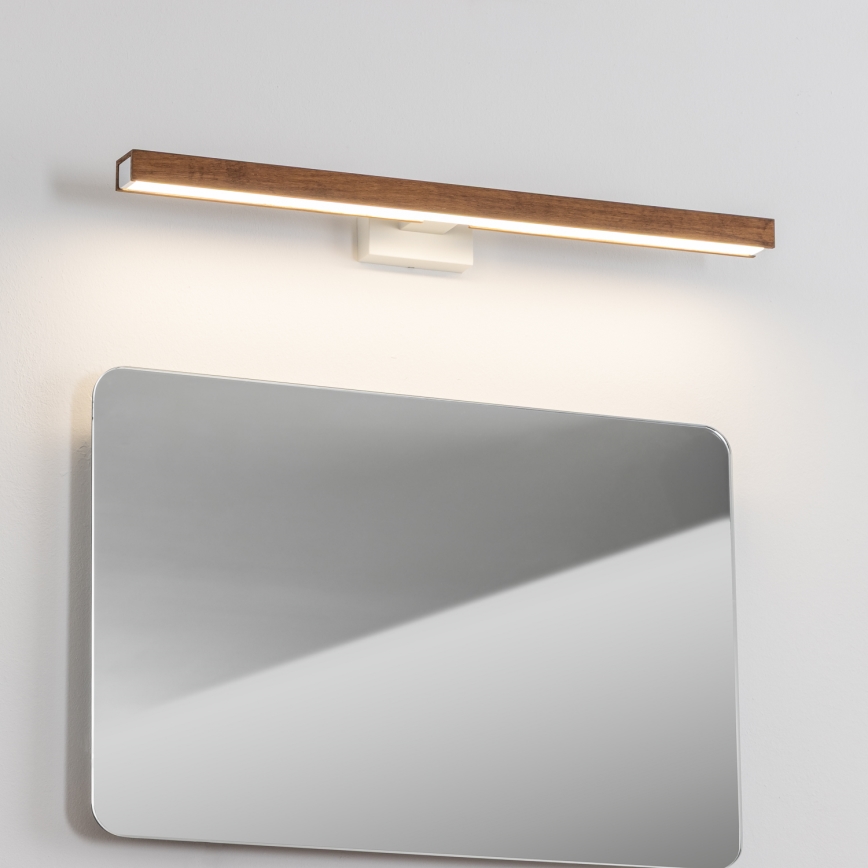 Brilagi - LED Kúpeľňové osvetlenie zrkadla WOODY MIRROR LED/12W/230V 60 cm IP44 dub čerešňa/biela