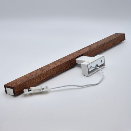 Brilagi - LED Kúpeľňové osvetlenie zrkadla WOODY MIRROR LED/12W/230V 60 cm IP44 dub čerešňa/biela