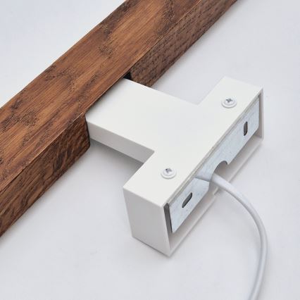 Brilagi - LED Kúpeľňové osvetlenie zrkadla WOODY MIRROR LED/12W/230V 60 cm IP44 dub čerešňa/biela