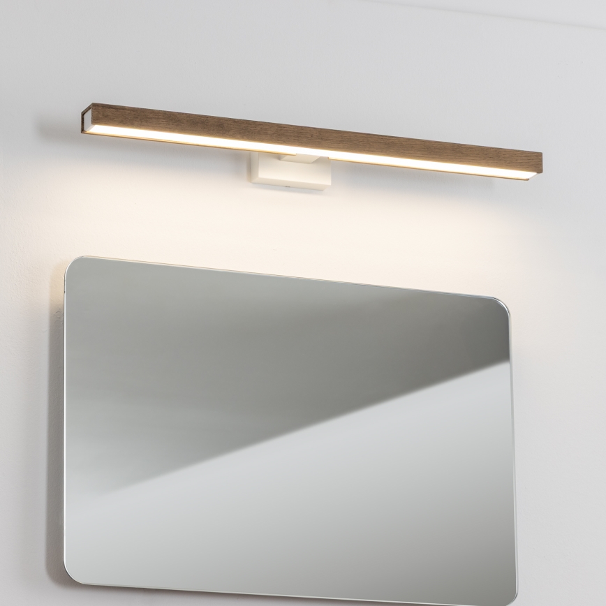 Brilagi - LED Kúpeľňové osvetlenie zrkadla WOODY MIRROR LED/12W/230V 60 cm IP44 dub orech/biela