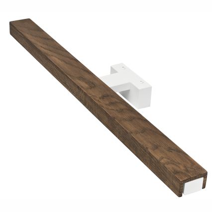 Brilagi - LED Kúpeľňové osvetlenie zrkadla WOODY MIRROR LED/12W/230V 60 cm IP44 dub orech/biela