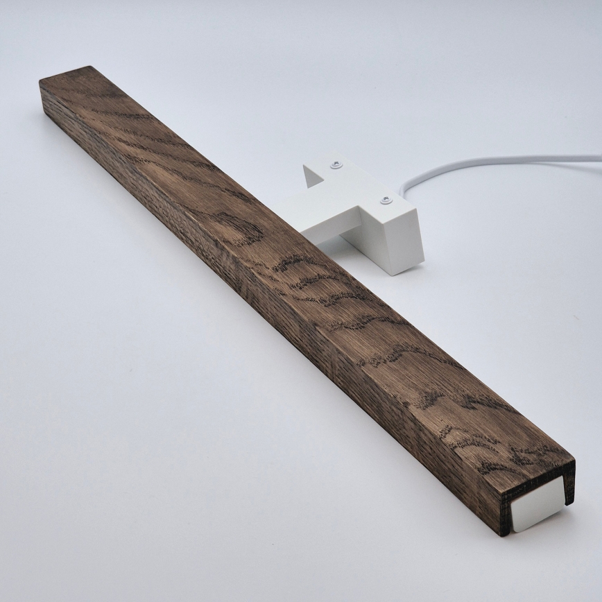 Brilagi - LED Kúpeľňové osvetlenie zrkadla WOODY MIRROR LED/12W/230V 60 cm IP44 dub orech/biela