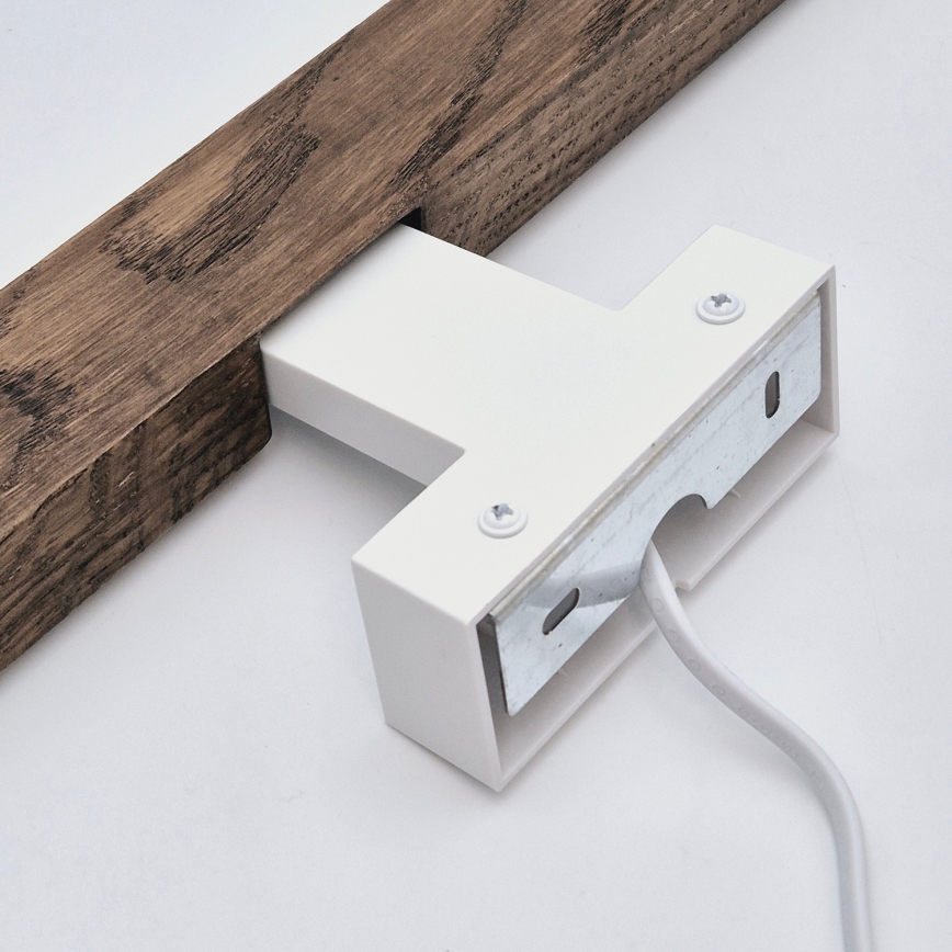 Brilagi - LED Kúpeľňové osvetlenie zrkadla WOODY MIRROR LED/12W/230V 60 cm IP44 dub orech/biela