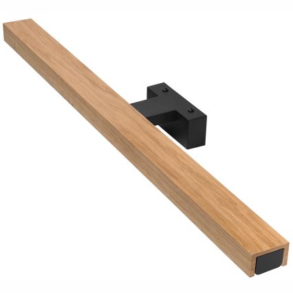 Brilagi - LED Kúpeľňové osvetlenie zrkadla WOODY MIRROR LED/12W/230V 60 cm IP44 dub/čierna
