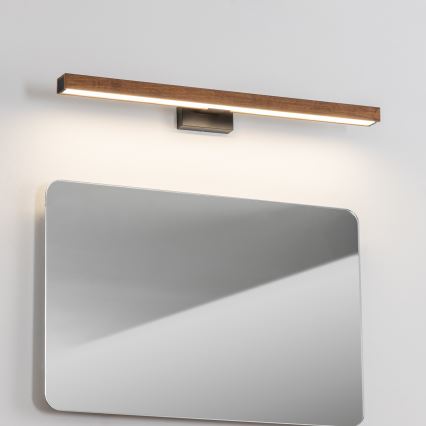 Brilagi - LED Kúpeľňové osvetlenie zrkadla WOODY MIRROR LED/12W/230V 60 cm IP44 dub čerešňa/čierna