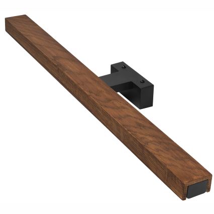 Brilagi - LED Kúpeľňové osvetlenie zrkadla WOODY MIRROR LED/12W/230V 60 cm IP44 dub čerešňa/čierna