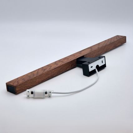 Brilagi - LED Kúpeľňové osvetlenie zrkadla WOODY MIRROR LED/12W/230V 60 cm IP44 dub čerešňa/čierna