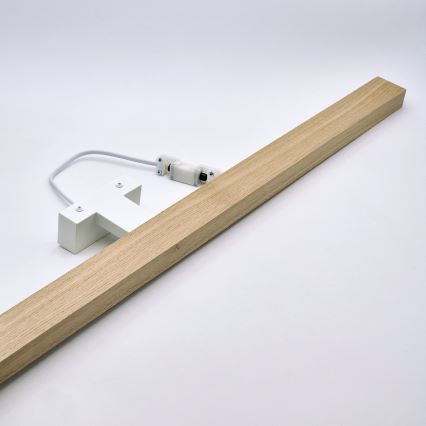 Brilagi - LED Kúpeľňové osvetlenie zrkadla WOODY MIRROR LED/15W/230V 90 cm IP44 dub/biela