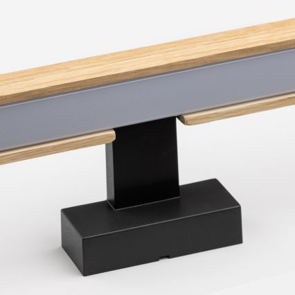 Brilagi - LED Kúpeľňové osvetlenie zrkadla WOODY MIRROR LED/8W/230V 40 cm IP44 dub/čierna