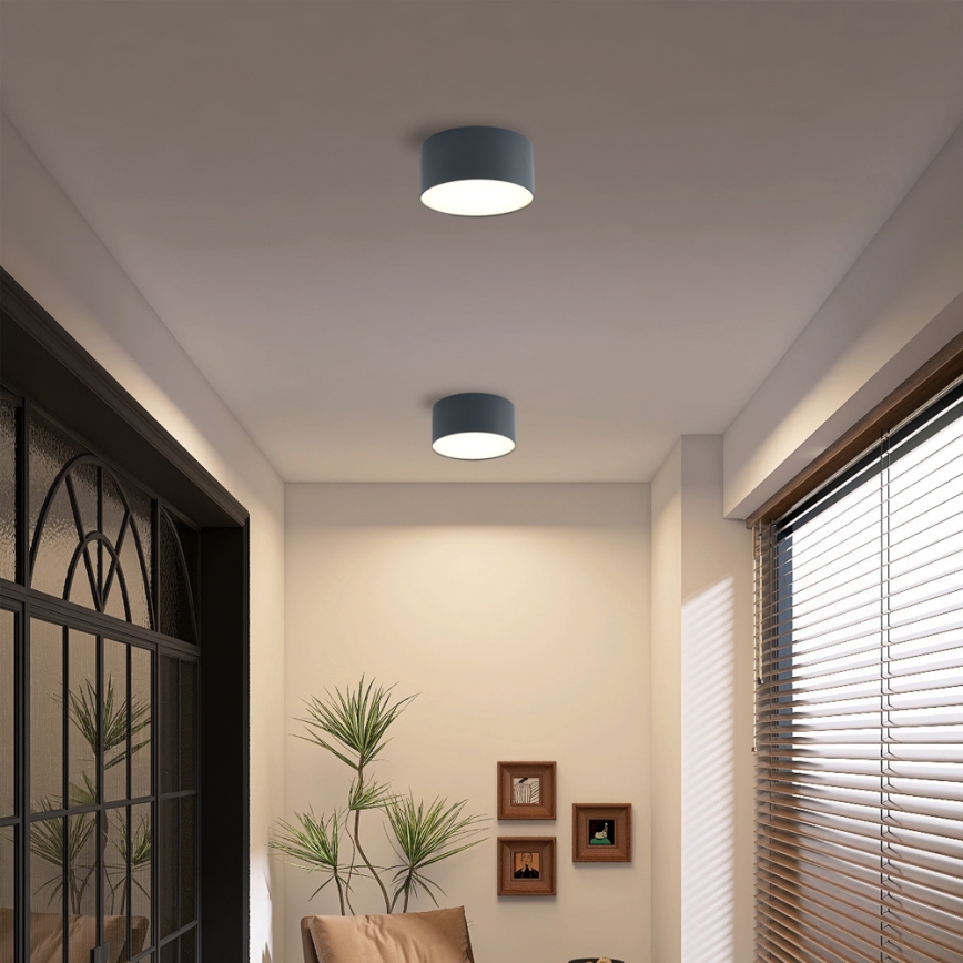 Brilagi - LED kúpeľňové stropné svietidlo FORIS LED/14W/230V pr. 12 cm antracit IP44