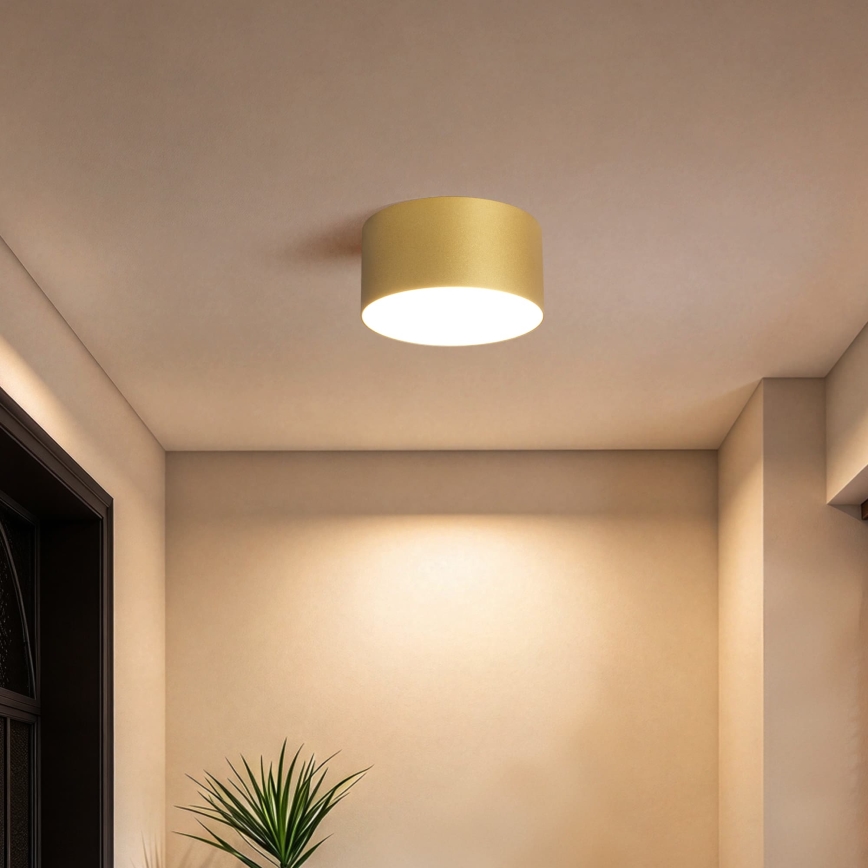 BRILAGI - LED Kúpeľňové stropné svietidlo FORIS LED/14W/230V priemer 12 cm zlaté IP44