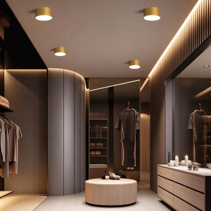 BRILAGI - LED Kúpeľňové stropné svietidlo FORIS LED/14W/230V priemer 12 cm zlaté IP44