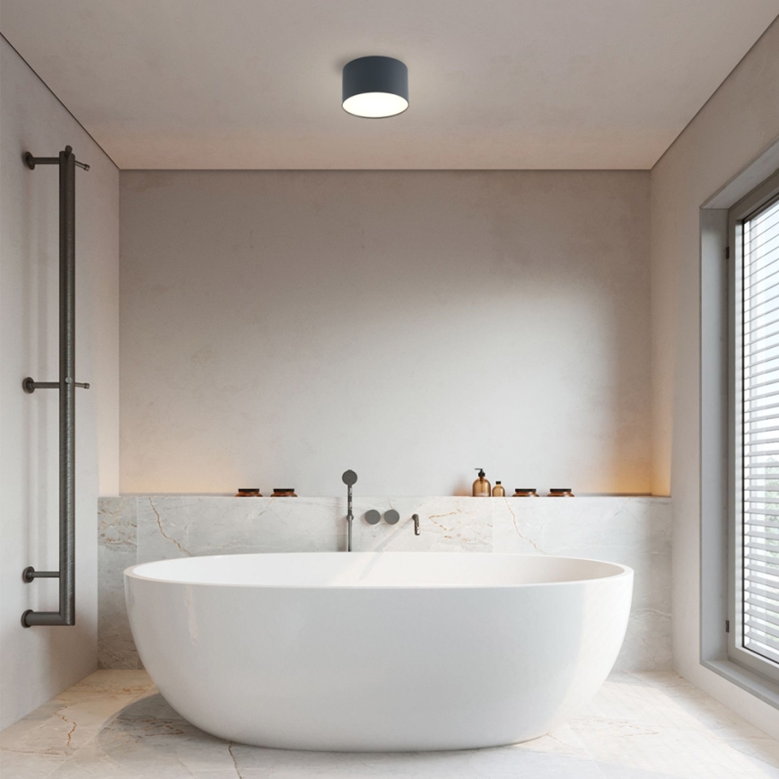 Brilagi - LED kúpeľňové stropné svietidlo FORIS LED/9W/230V, priemer 9 cm, antracit, IP44, CRI 90