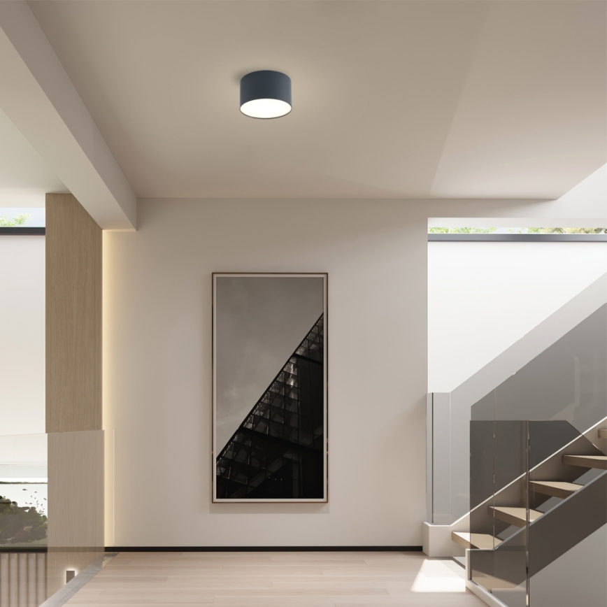 Brilagi - LED kúpeľňové stropné svietidlo FORIS LED/9W/230V, priemer 9 cm, antracit, IP44, CRI 90