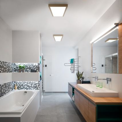 Brilagi - LED kúpeľňové stropné svietidlo FRAME LED/50W/230V 120x30 cm IP44 béžové