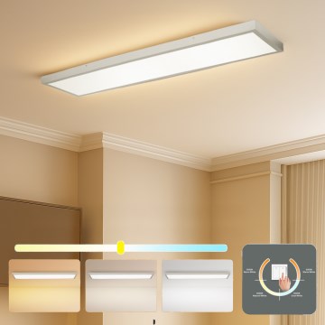 Brilagi - LED kúpeľňové stropné svietidlo FRAME LED/50W/230V 3000/4000/6000K 120x30 cm IP44 strieborné