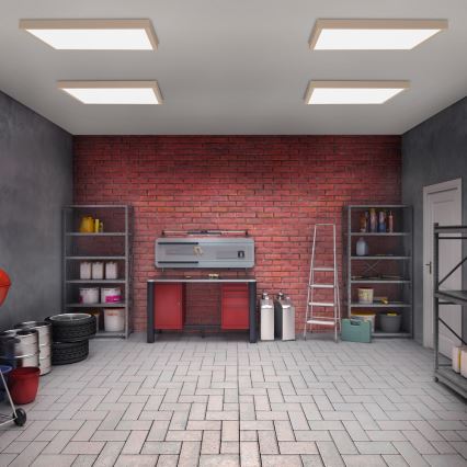 Brilagi - LED kúpeľňové stropné svietidlo FRAME LED/50W/230V 60x60 cm IP44 béžová
