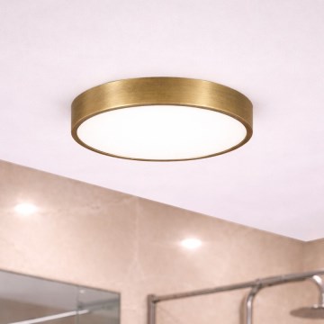 Brilagi - LED kúpeľňové stropné svietidlo POOL LED/24W/230V 3000/4000/5500K pr. 30 cm IP54 mosadz