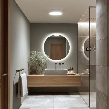 Brilagi - LED kúpeľňové stropné svietidlo POOL LED/24W/230V 3000/4000/5500K priemer 30 cm IP54 biele