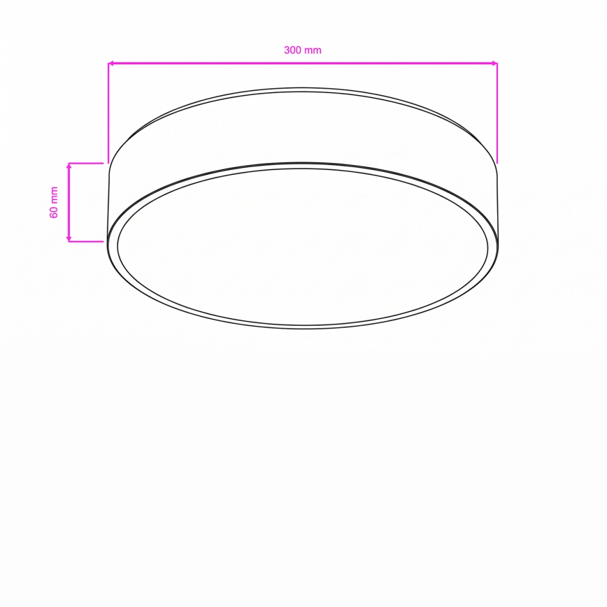Brilagi - LED kúpeľňové stropné svietidlo POOL LED/24W/230V 3000/4000/5500K pr. 30 cm IP54 bronz